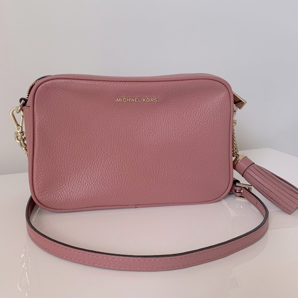 Michael Kors Ginny Leather Crossbody Bag